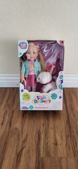 Doll Set - Dog Walking Fun, Brand New.