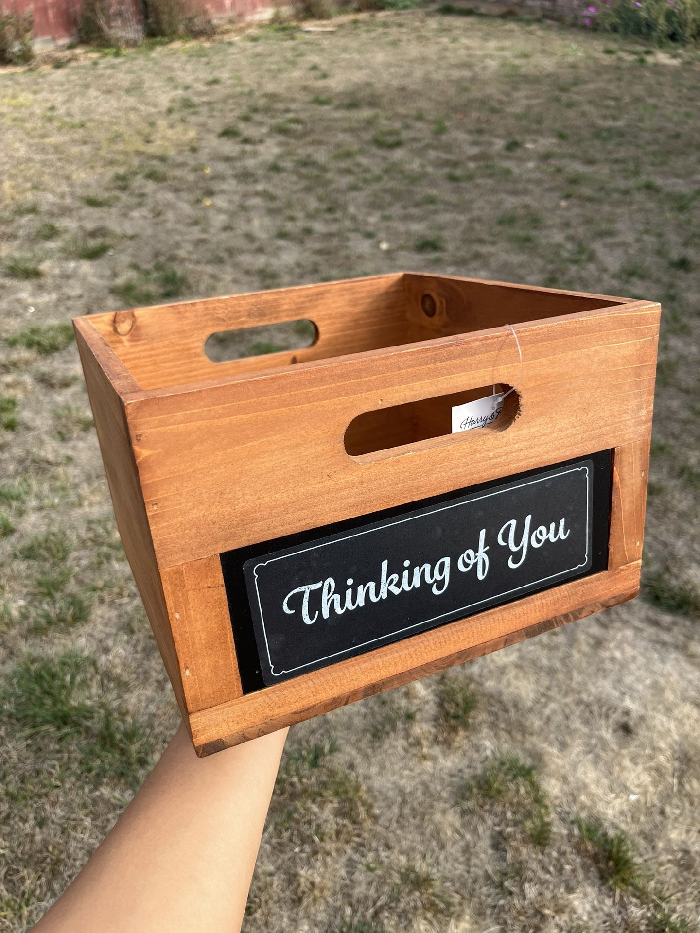 Small Wooden Box Crate Container Storage