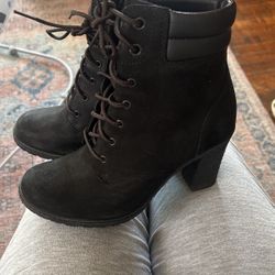 Black Suede Timberland Boots  
