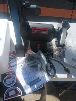 Bucktool 6" BENCH GRINDER AND 1 × 30 SANDER COMBO