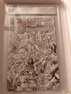 The Walking Dead #1 Signed By Neal Adams, Robert Kirkman, And Tony Moore
