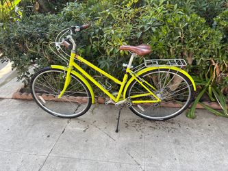 Lime green commuter bike - smooth ride!