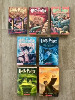 First Edition Print Harry Potter Paperback Books Complete Set 1-7