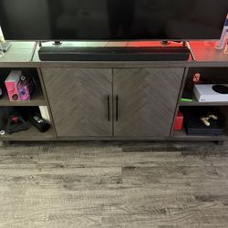 Palisades 80″ Two-Door TV Console — Great Condition