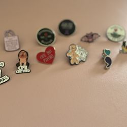 Assorted Enamel Pins – Mixed Designs