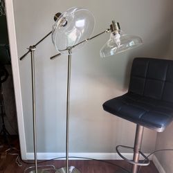 Crosby Glass Shade Floor Lamps