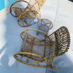 Bamboo Rocking Chairs 