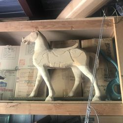 Solid Wood Hand Carved Carousel Horse