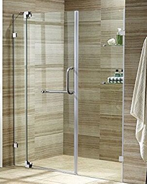NEW Vigo frameless shower door for bathroom renovation
