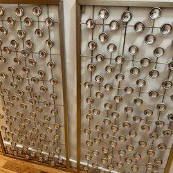 Modern Silver Metal Wall Ar