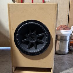 12’inch Kicker Subwoofer w/ Custom Box 25’ x 15’