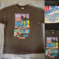 Vintage Boxing Fights T Shirt Size XL De La Hoya (1994)