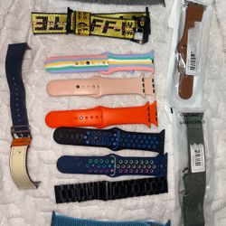 Assortment Of Apple Watch Wrist Bands 