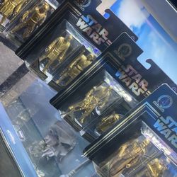 Commemorative edition Star Wars gold Action Figures