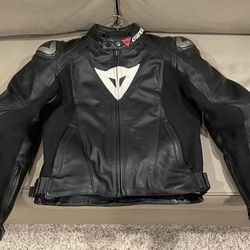 Dainese Perforated Leather Motorcycle Jacket Men’s