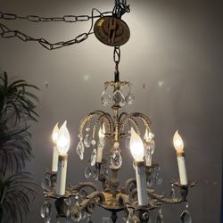Vintage-French / crystal chandelier