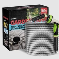 100FT  Metal Garden  Hose 304  Stainless Steel Flexible Water Hose 