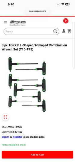 Snap on torx