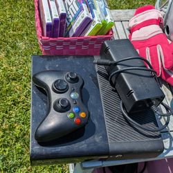 Xbox 360, Kinetic Motion Sensor, And Games