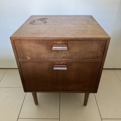 Danish Mid-Century Modern Falster Side End Table Nightstand