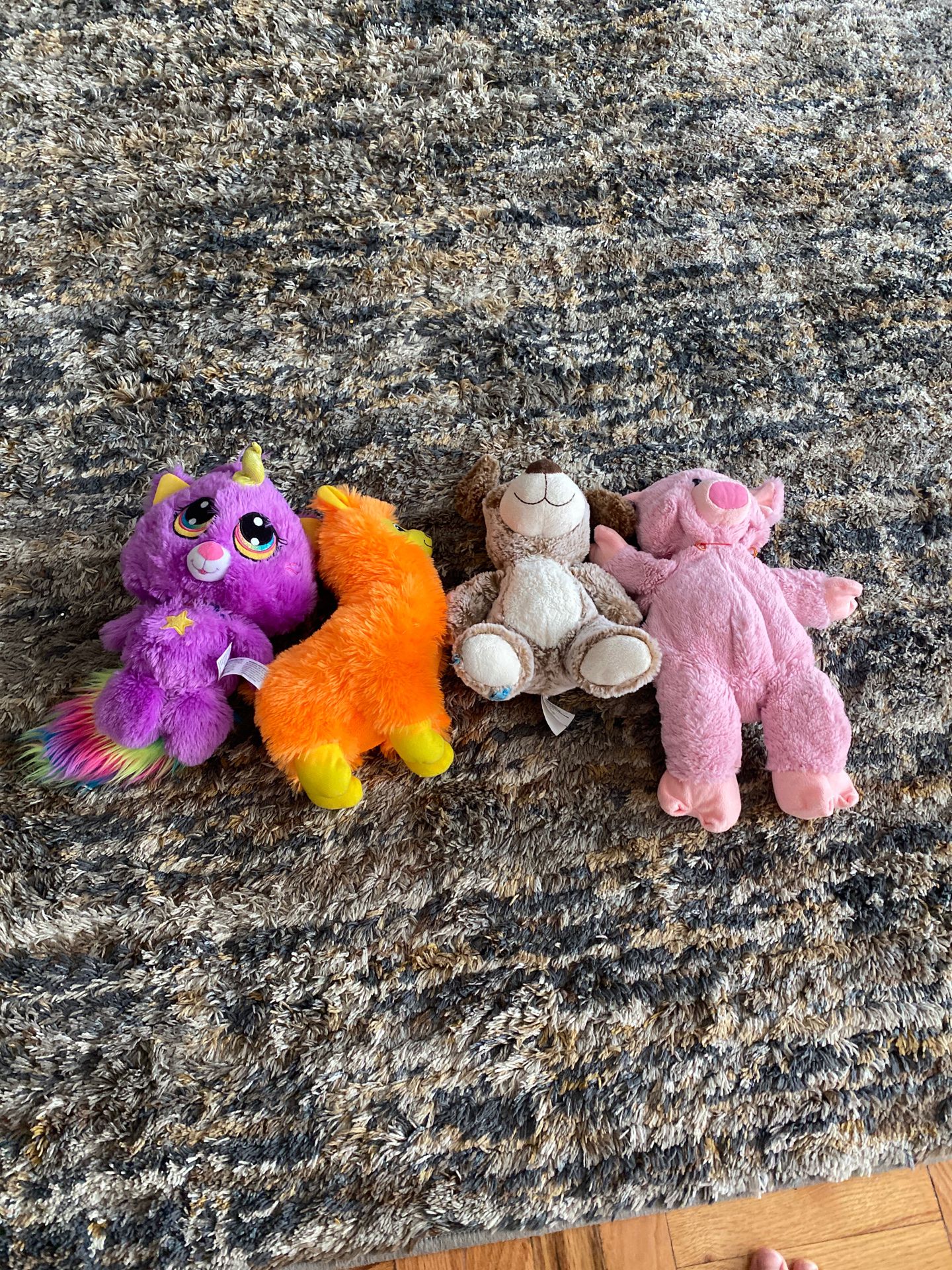 4 Stuffed animals