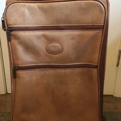 Genuine Claire Chase Leather Rollaway Luggage 