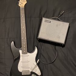 Electric Guitar With Amp + Accessories 