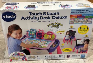 VTech Touch and Learn Activity Desk Deluxe, Pink