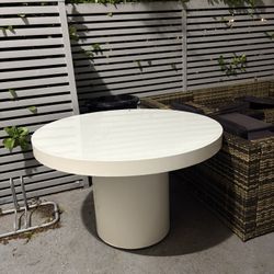 Circular White Table