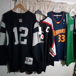 Okay I Have Lots Of Different Jerseys Football And Basketball On