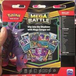 Mega Battle Deck Mega Gengar Ex With 2 Random Foreign Scarlet And Violent Booster Packs