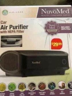 Brand New In Box NuvoMed Car Air Purifier with HEPA Filter