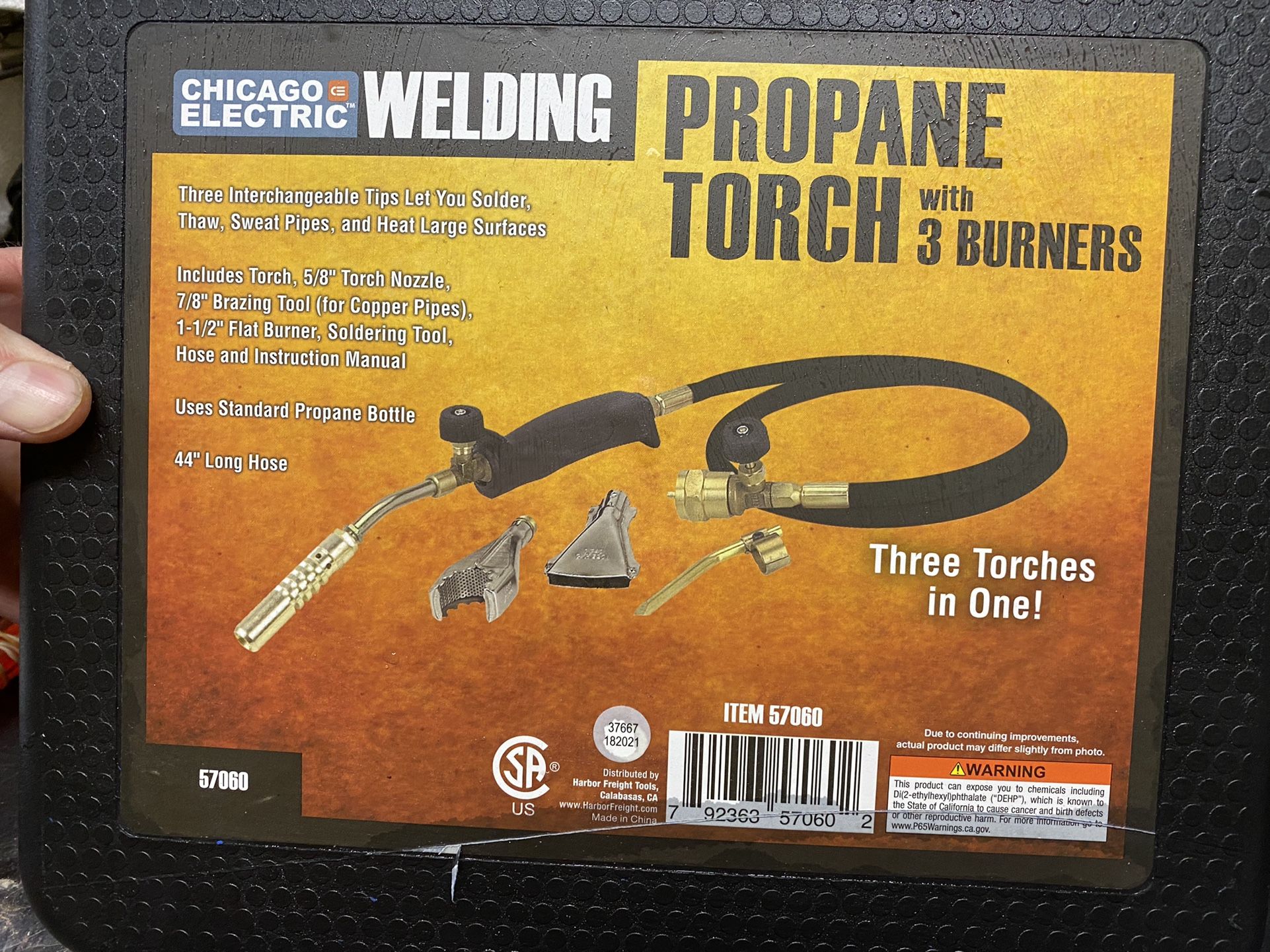 Welding Propane Torch 3 Burners 