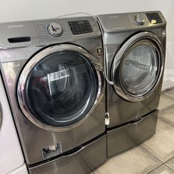 Samsung Front Load Washer And Gas Dryer Set