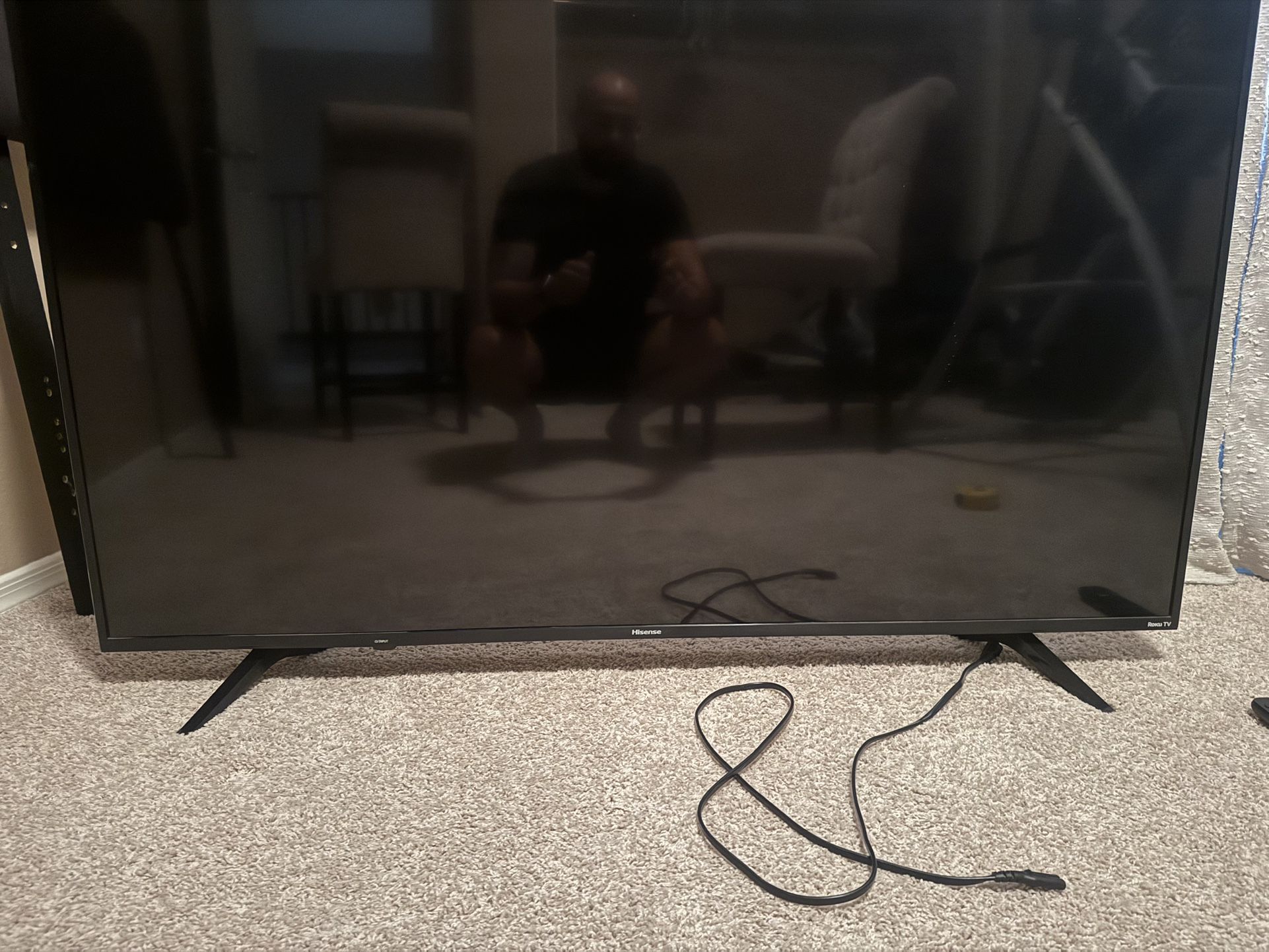 55 inch TV With Remote and Stand