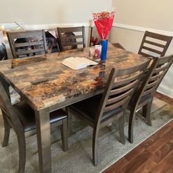 Dining Room Set $900 With Six Chairs