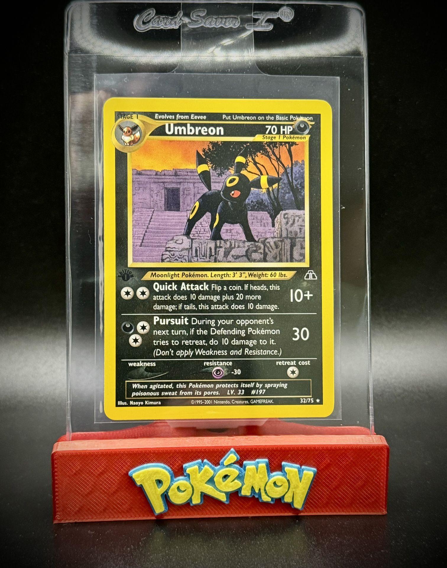 Umbreon 32/75 1st Edition Rare - Neo Discovery - Pokemon TCG