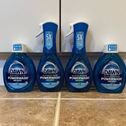 2 Dawn dish spray 16 oz + 2 large 21.5 oz refills