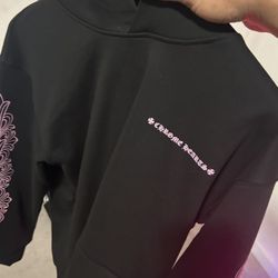 Used Chrome Hearts Pink Logo hoodie 