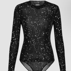 ROUND NECKLINE STAR BODYSUIT