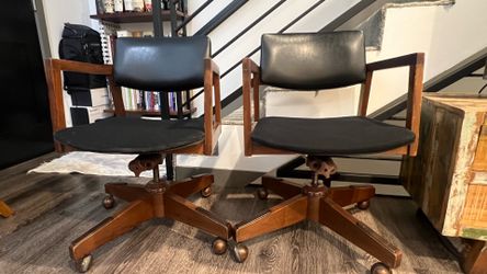 Vintage 1940’s-50’s adjustable chairs