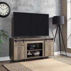 Gray Washed Finish TV Stand