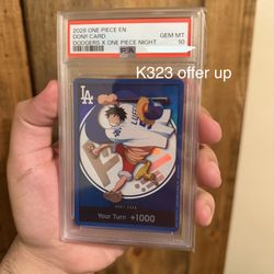 One Piece x Dodgers Promo Don Luffy Card PSA 10