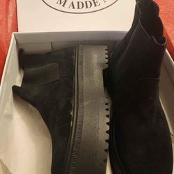 Women's Steve Madden Black Suede Platform Boots