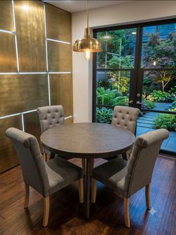 Dining table with four chairs