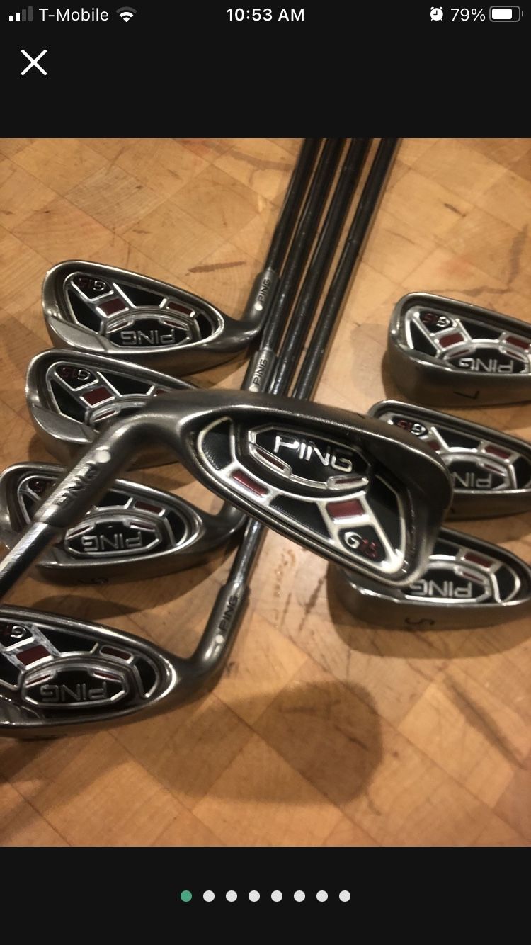 Left Handed Ping G15 Irons Set Golf Clubs