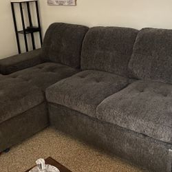 L shaped trundle couch with storage 