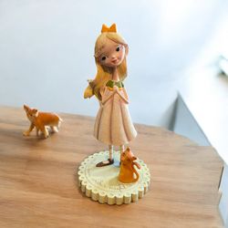 Highly Collectable Adorable Rare Vintage Wish I May Wish I Might Collectable Small Statue By The Diane Duda Collection 