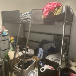 Metal Twin Loft Bed Frame