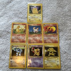 Pokemon cards all 1999 year